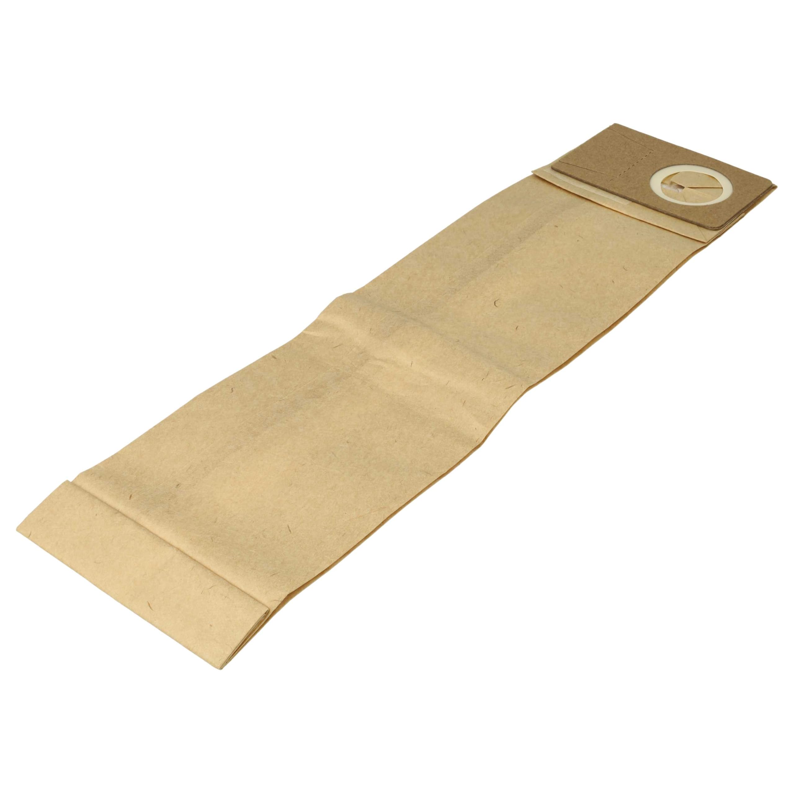 vhbw 20x bolsa compatible con Taski Jet 38, 8502.16, Jet 50 aspiradora - papel de filtro/cartón, 38,5 cm x 10 cm marrón