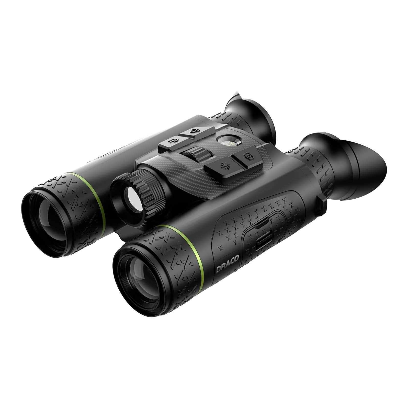 Jumelles Thermiques Multispectrales Pixfra Draco DN225N 4K avec Télémètre Laser 1000 m | Vision Nocturne UHD 4K | Détection 1300 m | WiFi | OLED Full HD | IP67