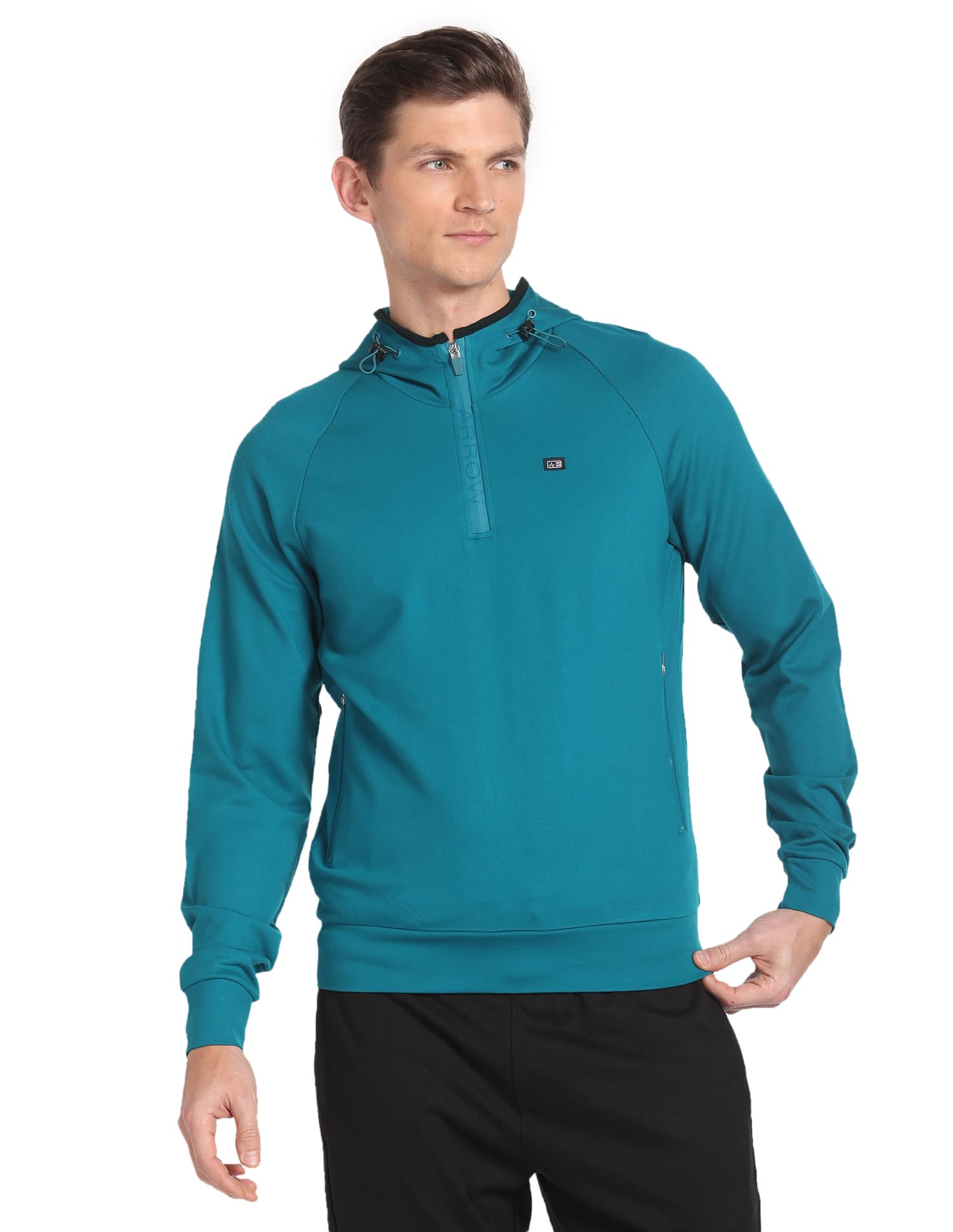 arrow Men's Polyester Hooded Neck Sweatshirt-picture-30