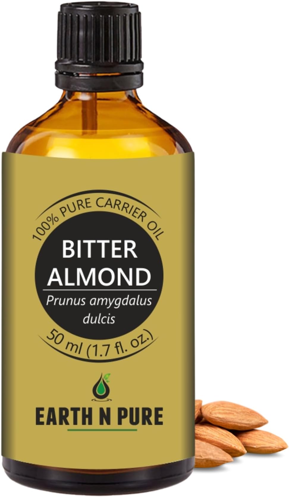 Bitter Almond Oil – 100% Cold-Pressed Carrier Oil for Hair, Beard, Scalp & Skin Care | DIY Beauty Blends | 50ml