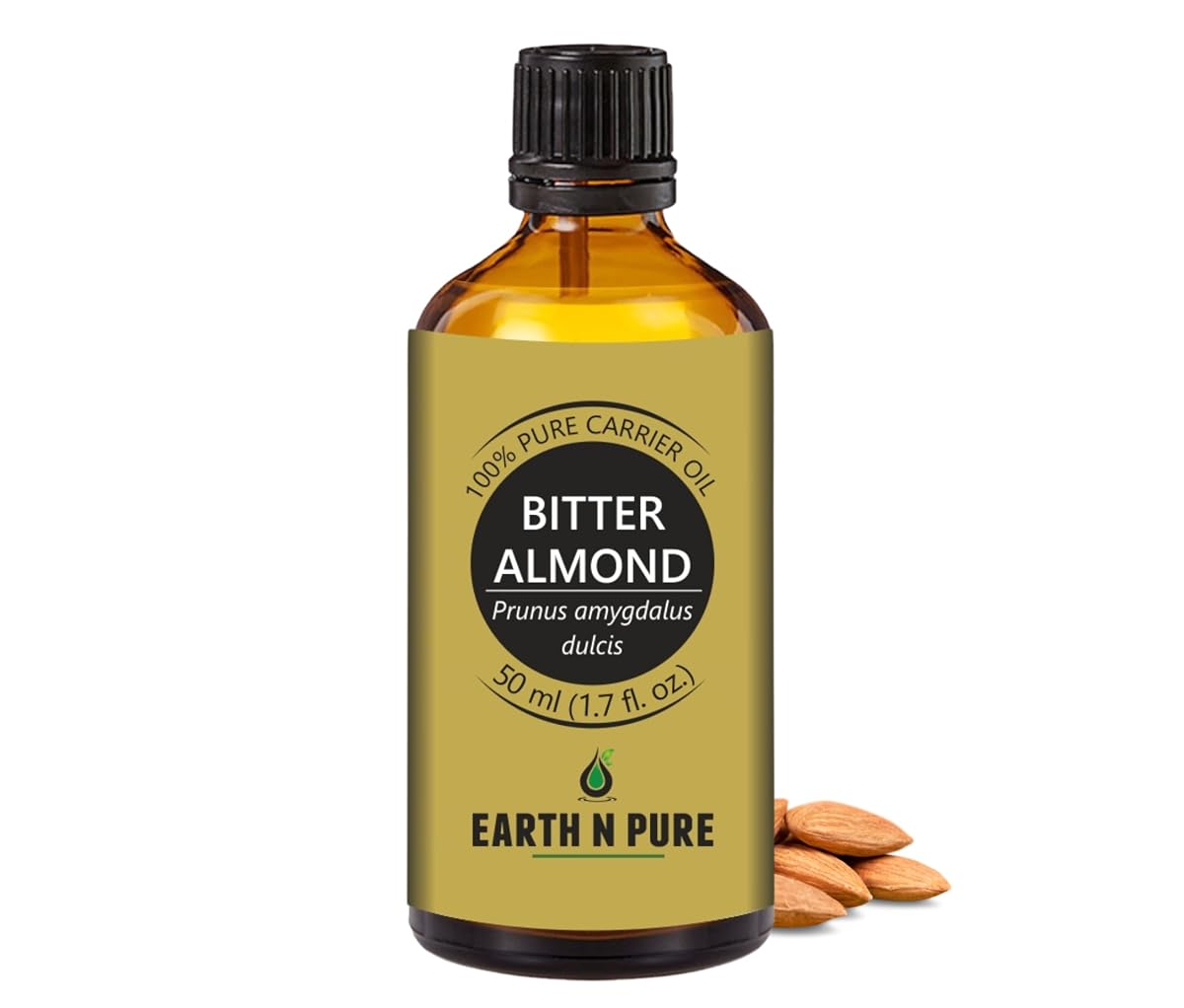 Earth N Pure Bitter Almond Oil for Skin Care, Hair Care & Massage | for DIY,