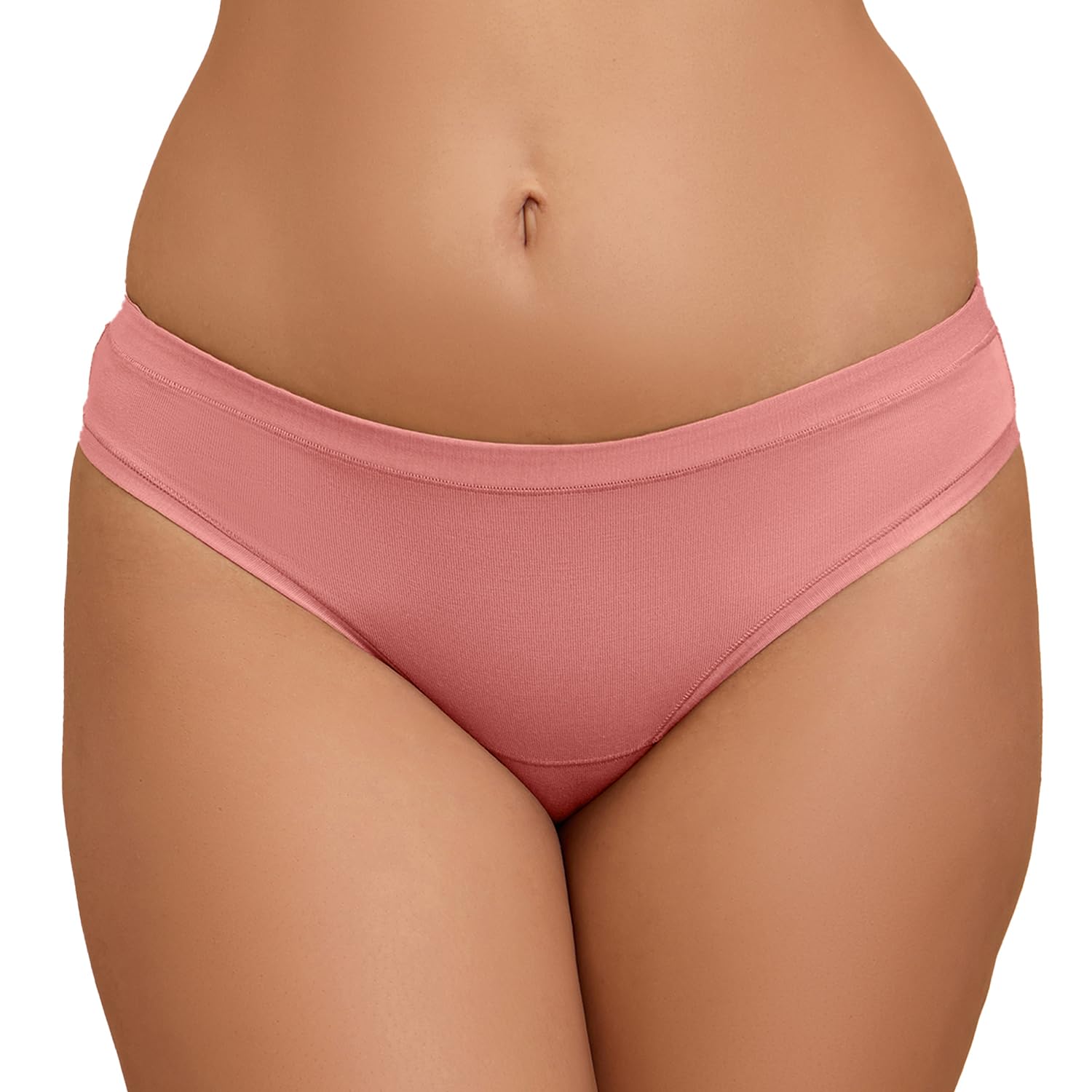 nykd Women's Solid Tan Bikini Panty - Comfortable & Stylish, Size - XS - D Rose-picture-32
