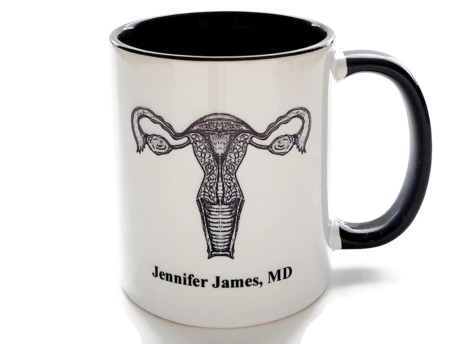 Custom Uterus Mug Personalized Female Anatomy Gift Gynecologist Women Doctor Midwife