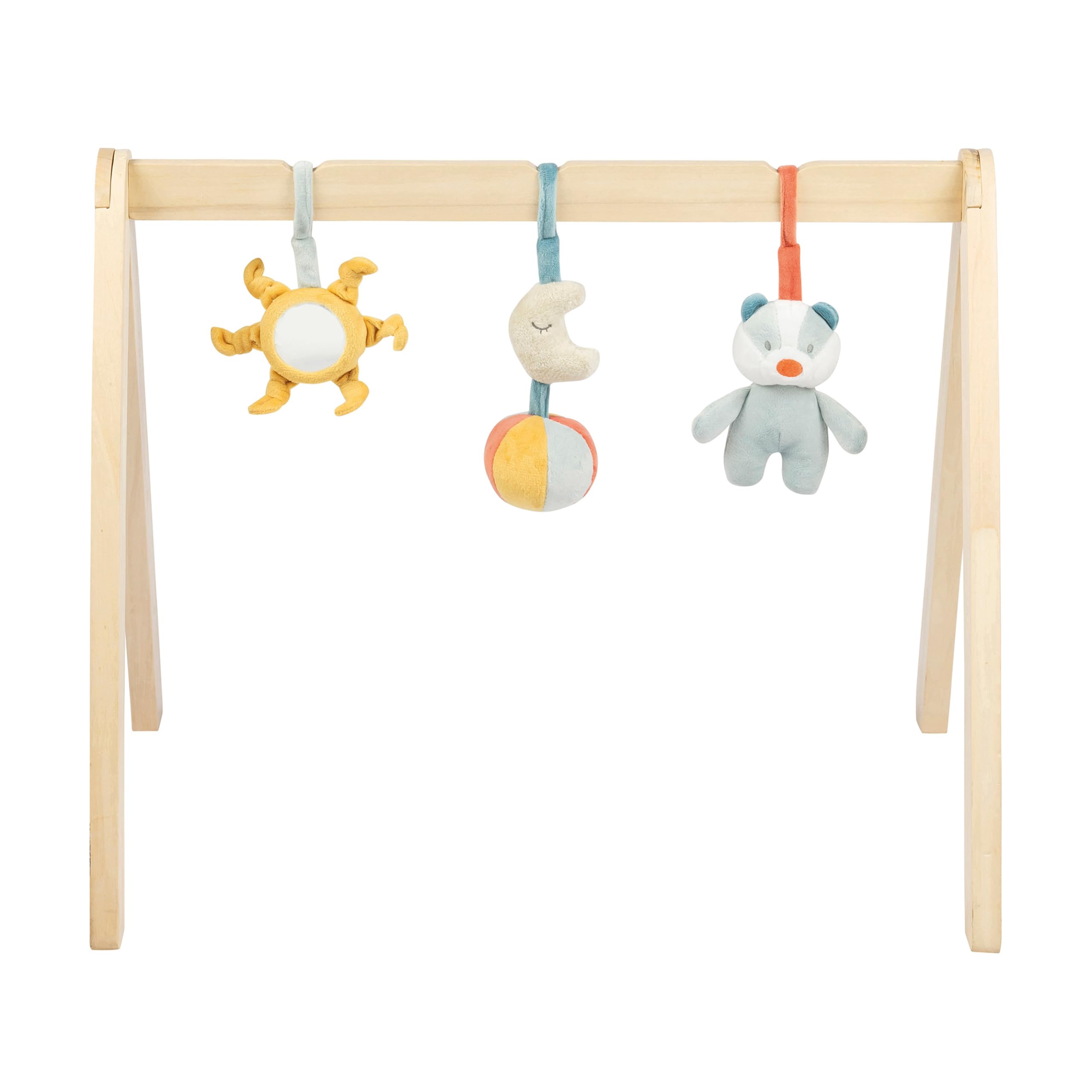 Nattou Wooden Arch With Hanging Toys, 59,50 Cm, Dusty Blue - 4