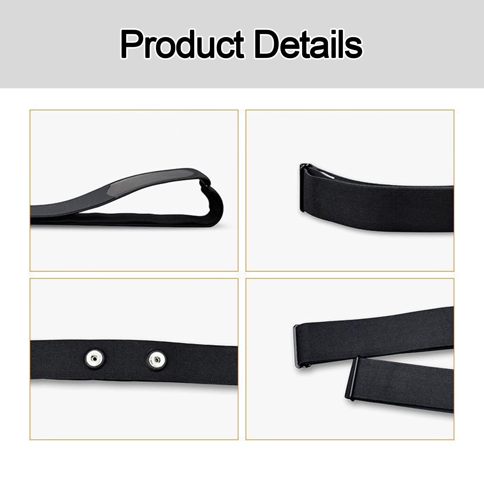 Regulowany pasek kardio (70 cm do 110 cm) do czujnika tętna, kompatybilny z Bluetooth i ANT+ z Garmin, Wahoo, Polar H10 H9, Coospo, Magene, Bryton, Livlov