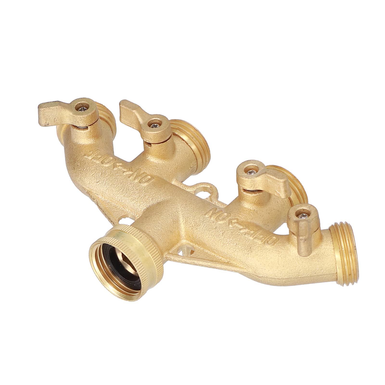 G3 / 4 Sdoppiatore per Tubo a 4 Vie, Adattatore per Rubinetto per Tubo da Giardino in Ottone, Adattatore per Tubo a 4 Vie, connettore per Giunto da Giardino