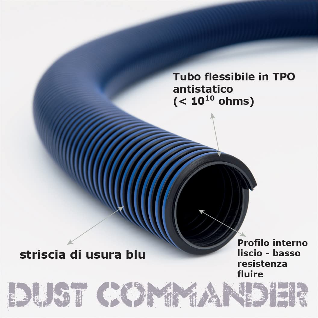 DUST COMMANDER HESD - Tubo flessibile di aspirazione antistatica (3m,32mm)