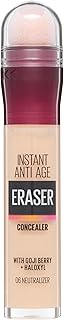 Maybelline Instant Anti Age Eraser Eye Concealer, Dark Circles and Blemish Concealer, Ultra Blendable Formula, 06 Neutraliser