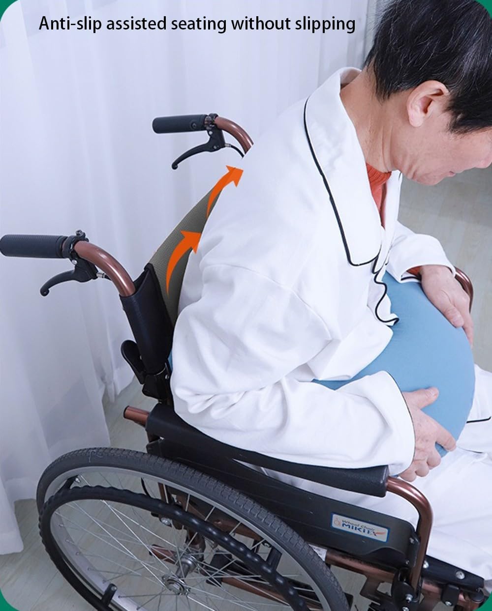 Almohadilla para reposabrazos de silla de ruedas, soporte antiinclinación, ajustable, transpirable, multifunción, almohadilla de lactancia para ancianos y discapacitados