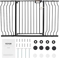 Vista 9 de VEVOR Baby Gate, 29.5"-53" Extra Wide, 30" High, Dog Gate for Stairs Doorways and House, Easy Step Walk Thru Auto Close Child Gate Pet Security Gate