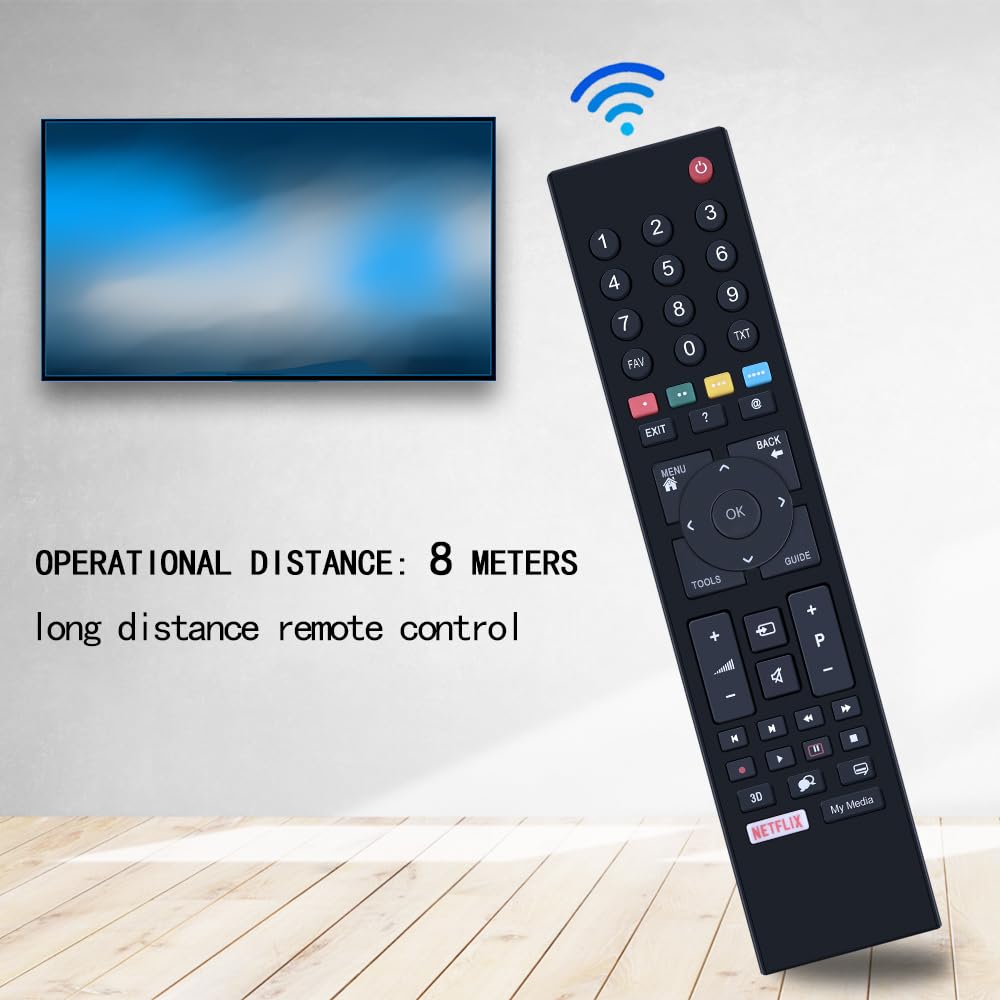 VINABTY RC3214801 / 03 Reemplazó El Control Remoto RC3214801 03 Para Grundig TV Con Netflix TS1187R-5 49GFB6626 TS1187 313923827833 XPS187