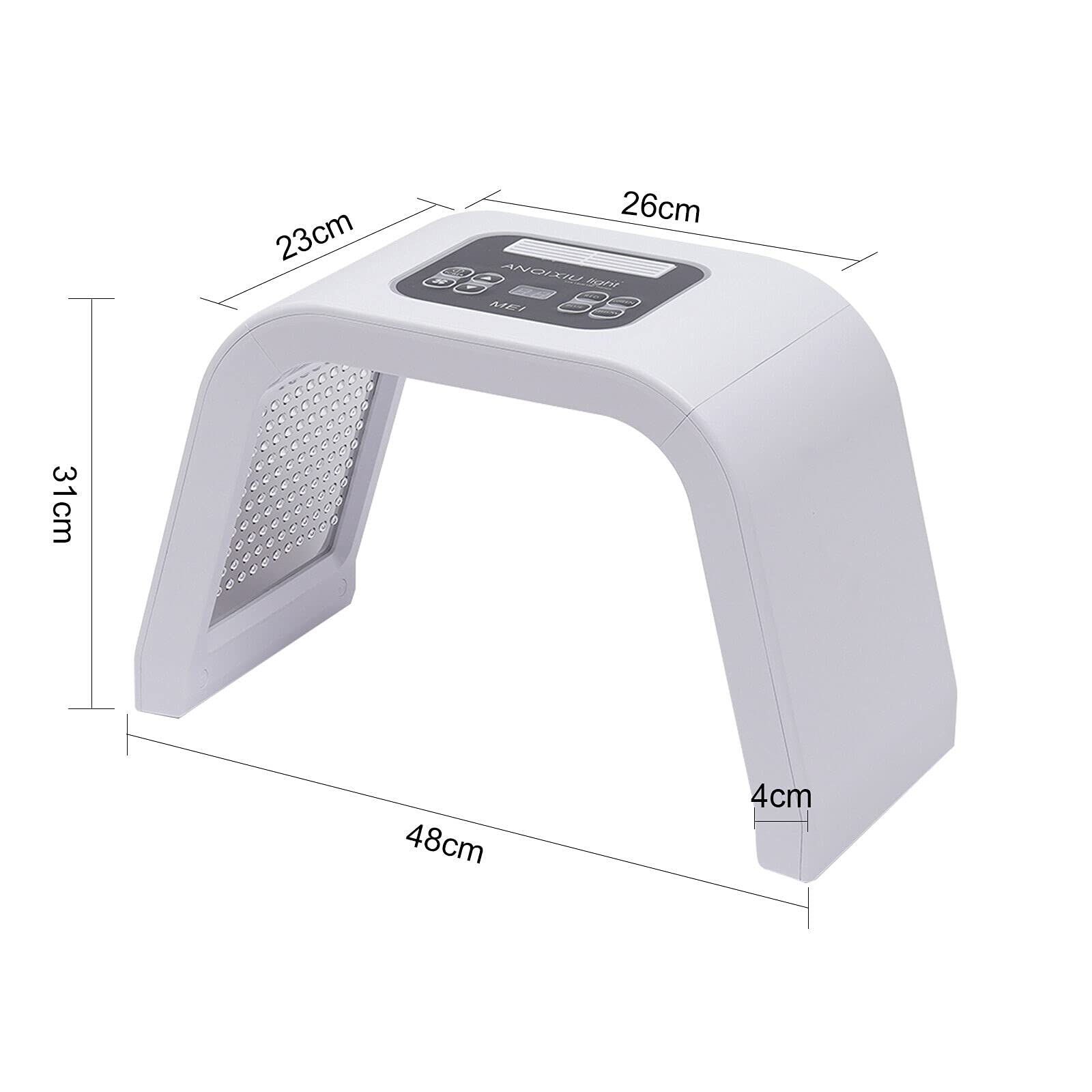 32W LED Photon Therapie 7 Farben Licht Therapie PDT Therapie Hautpflege Maschine für Gesicht Hals Anti-falten Akne Entfernung