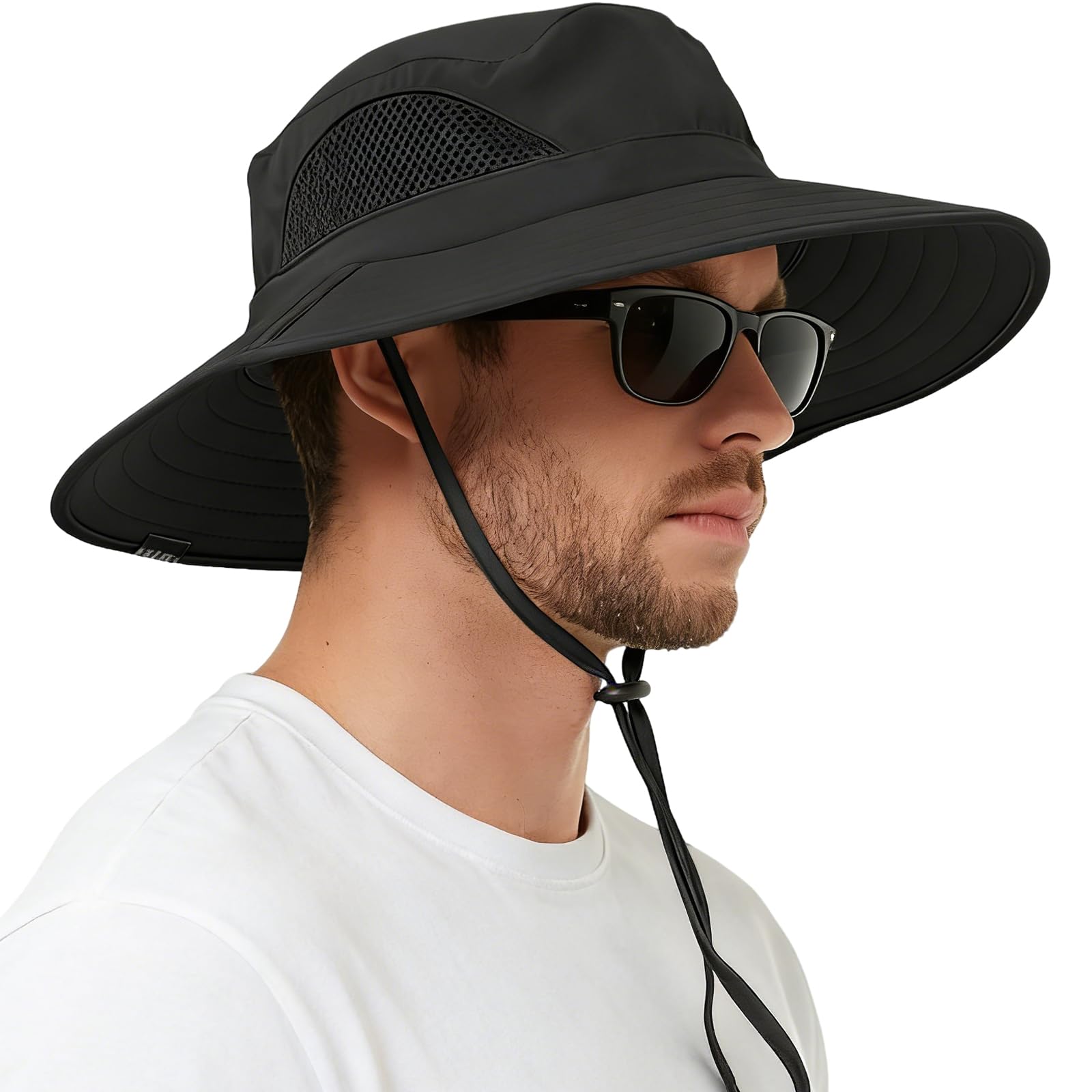 EINSKEY Sun Hat for Men/Women, Waterproof Wide Brim Bucket Hat Foldable Boonie Hat for Fishing Hiking Garden Safari Beach