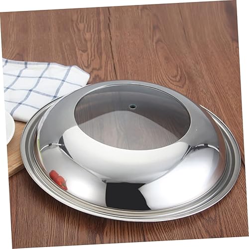 Miniatura 3 de Tapa de olla de acero inoxidable, tapas de alimentos, tapa de olla universal, cubierta de mantenimiento fresco, tapa de utensilios de cocina de