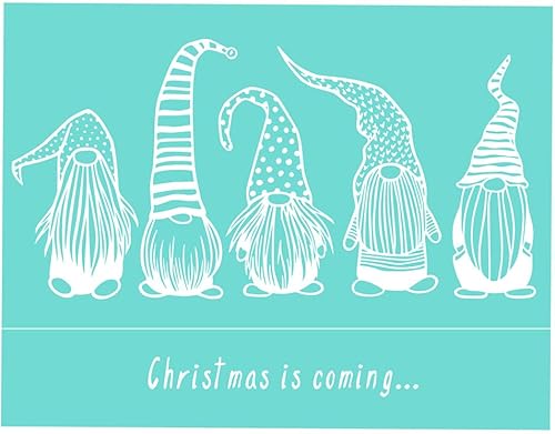 CHZIMADE 2020 Adornos de Navidad autoadhesivos de seda serigrafiada transferencia de malla para bolsas camisetas papel pared y decoración del hogar