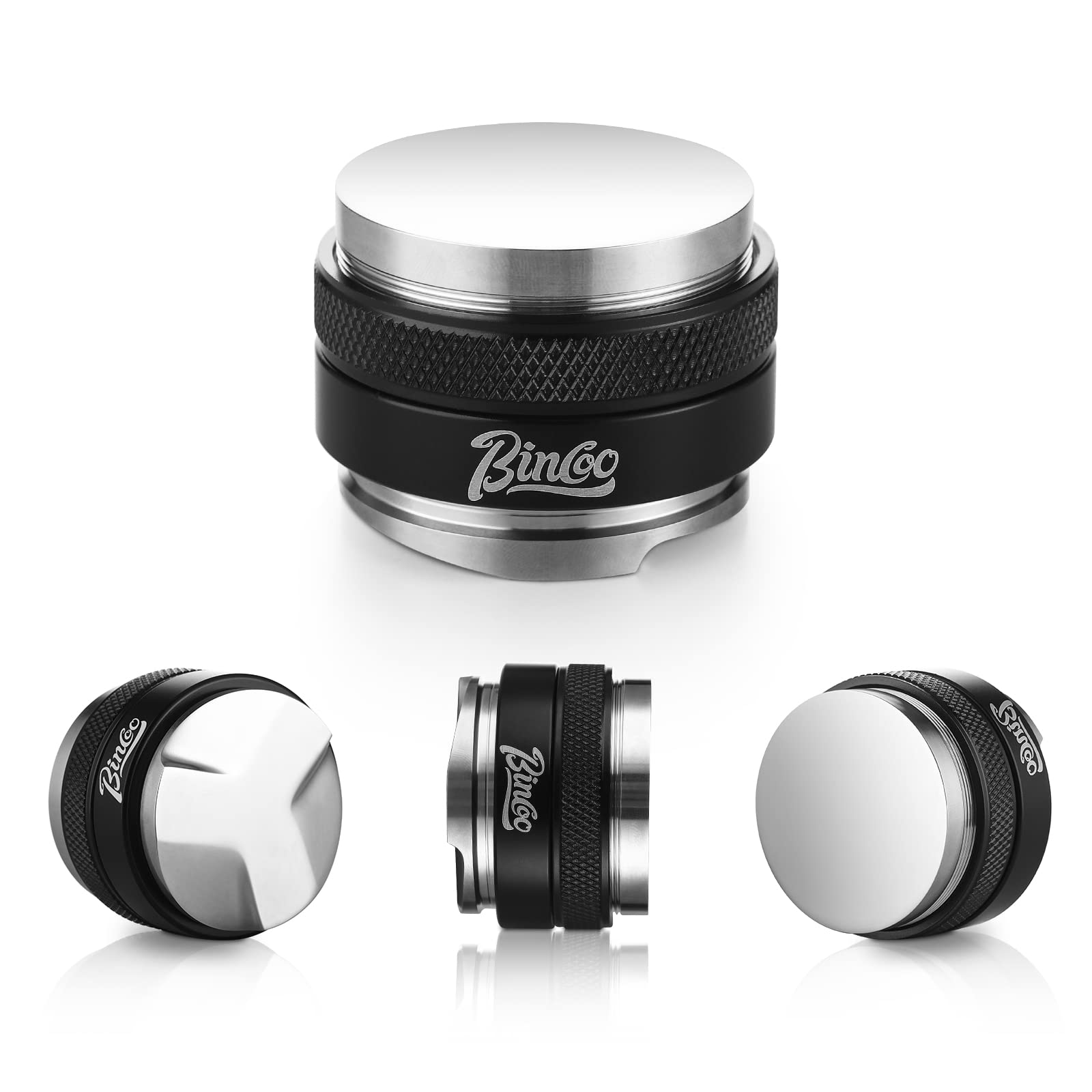 Bincoo Coffee Distributor & Tamper, Dual Head Coffee Leveler