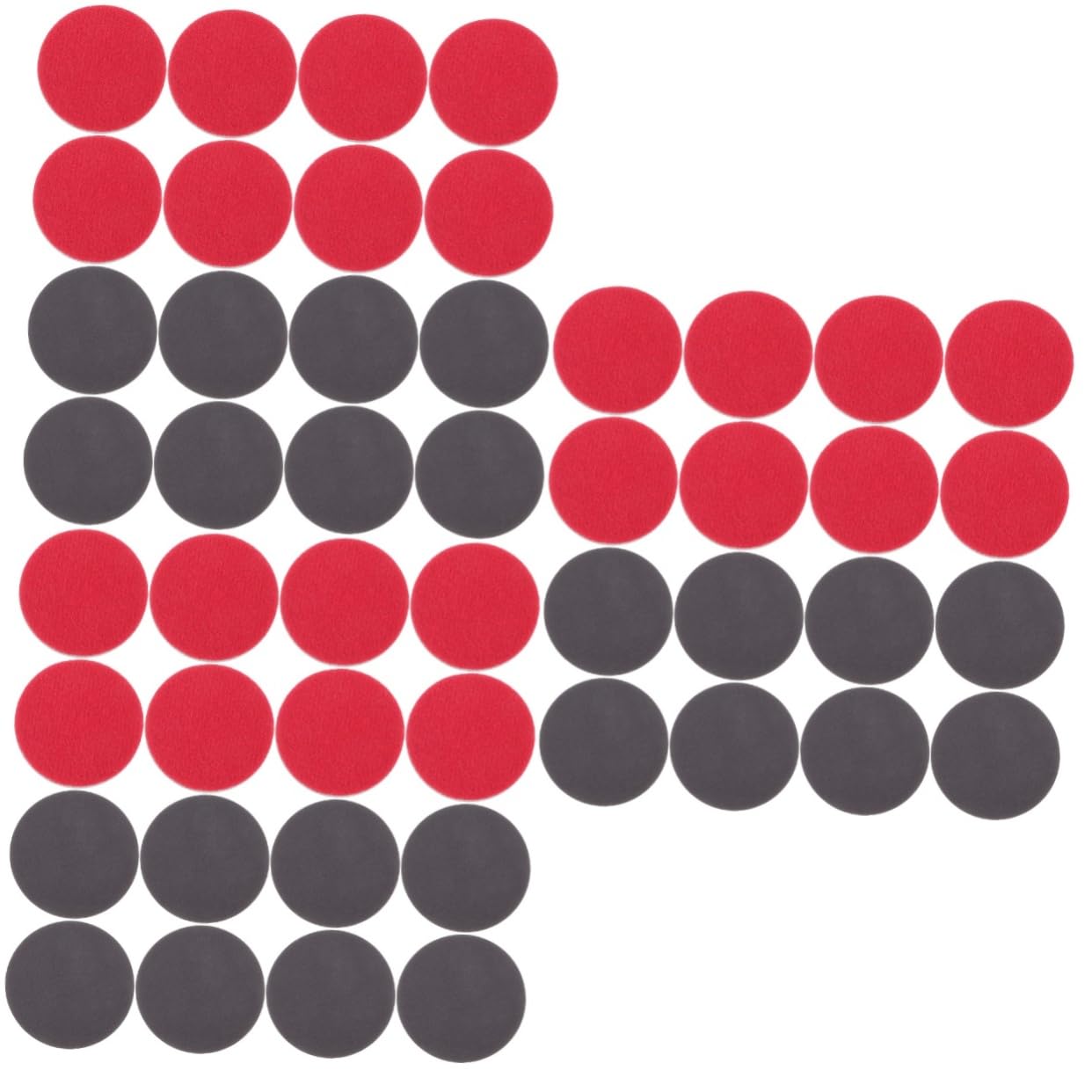 OSALADI 3sets Bowling Ball Cleaning Pad Set of Polishing Pieces Equipment Cleaner Sponge Pad 16pcs*3