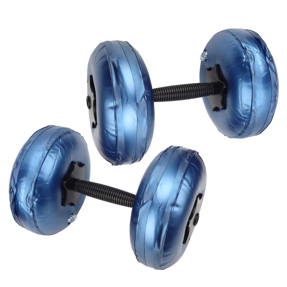 Hantle wypełnione wodą 8-10 kg Woman Fitness Przenośne regulowane hantle wypełnione wodą do treningu podnoszenia ciężarów (8-10 kg-niebieski)