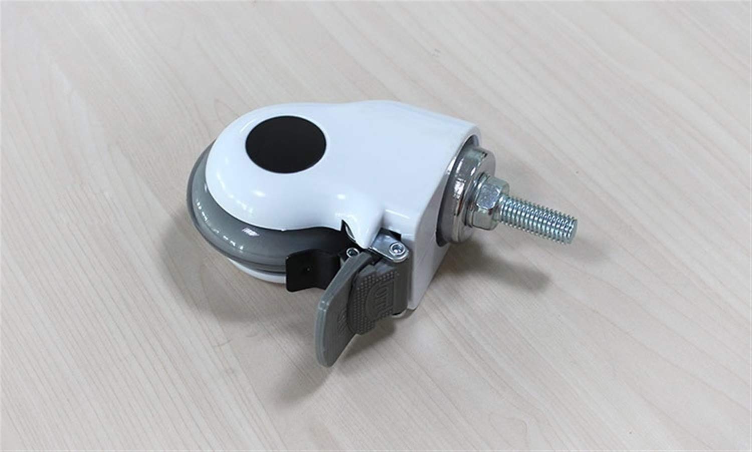 CHFENG-Caster 3 Pulgadas Médico Ruedas/Ruedas con Freno de la Cubierta Transparente Silencio Rueda M12x30 Tornillo for Hospital Equipment for Equipo Médico