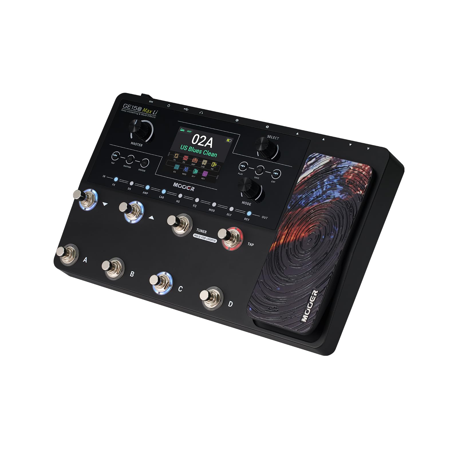 Mooer GE150 Max LI Multi Effects - Pedale, con batteria