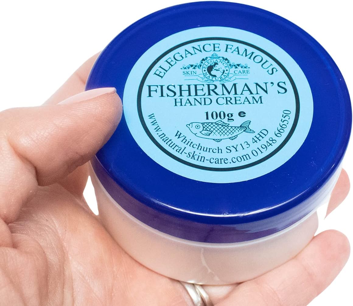 Fishermans Nourishing Hand Cream 100g by Elegance Natural Skin Care Restore and Repair Dry Chapped Outdoor Hands