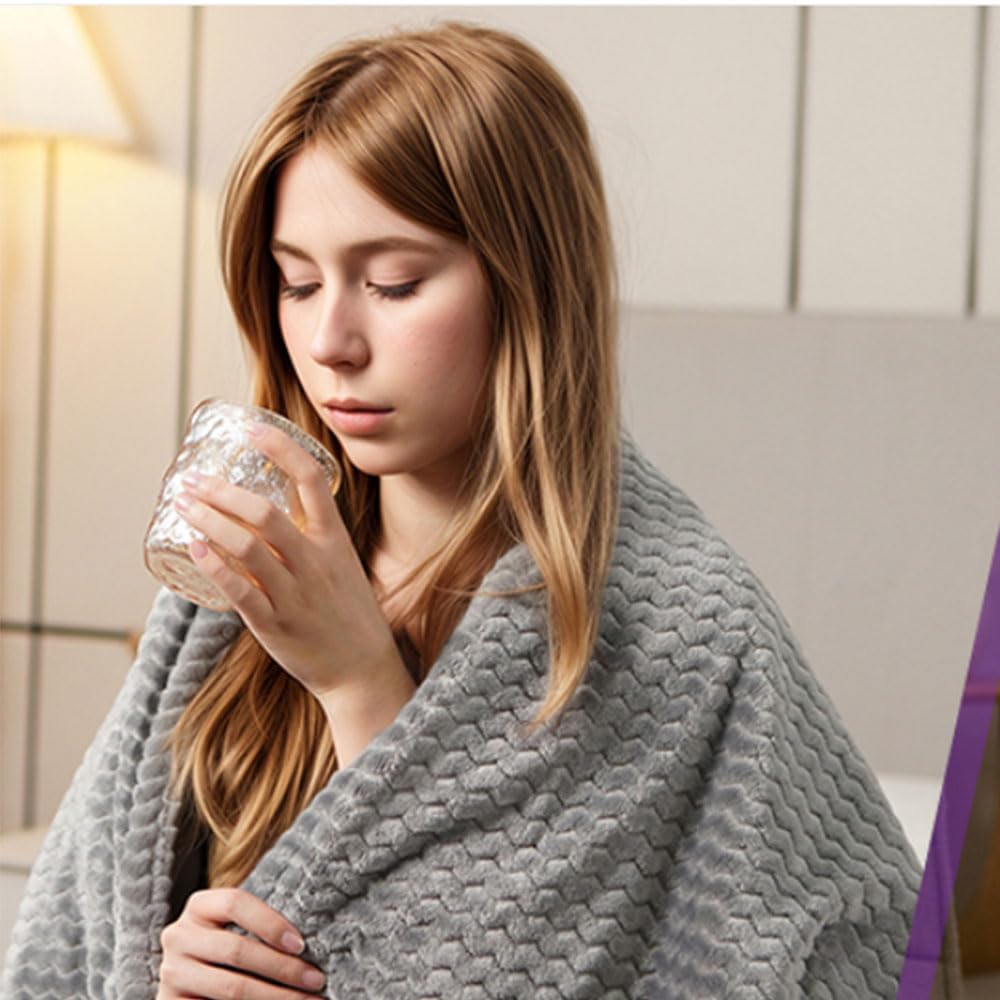 Manta eléctrica con 9 niveles de calor y apagado automático con protección contra sobrecalentamiento, manta térmica lavable a máquina, regalo para mujeres