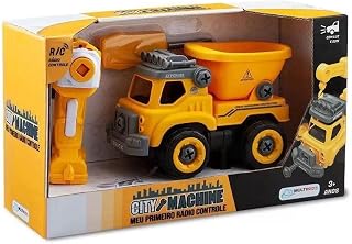 City Machine Multikids Caminhão +3 Anos - BR1082, Amarelo