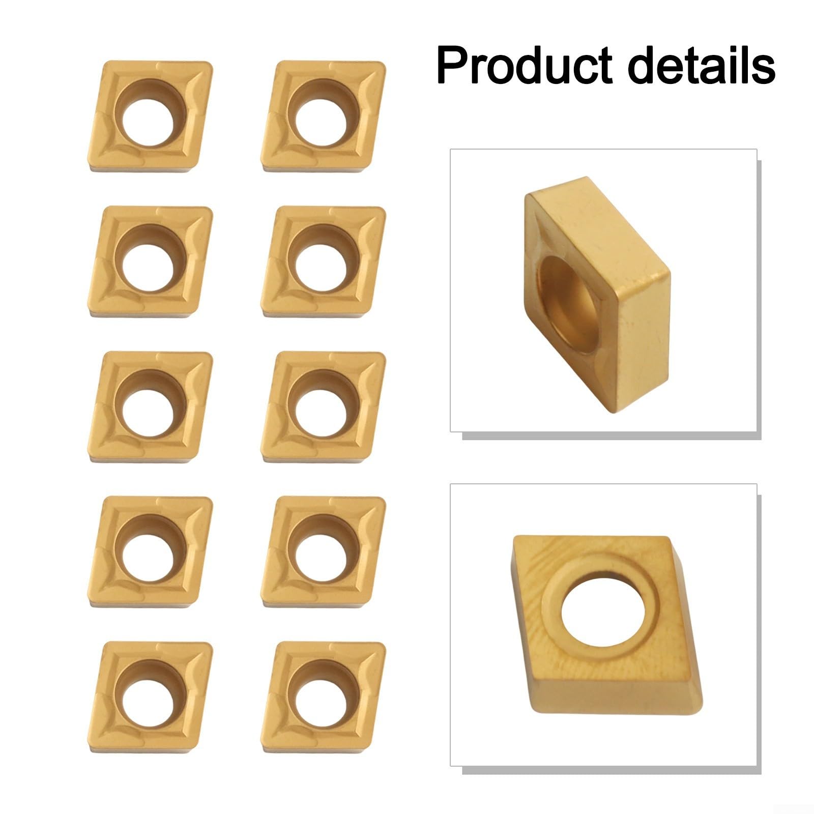 CCMT09T308 Inserti in carburo 10 pezzi Tornio CNC SCLCR Toolholder Lama di taglio