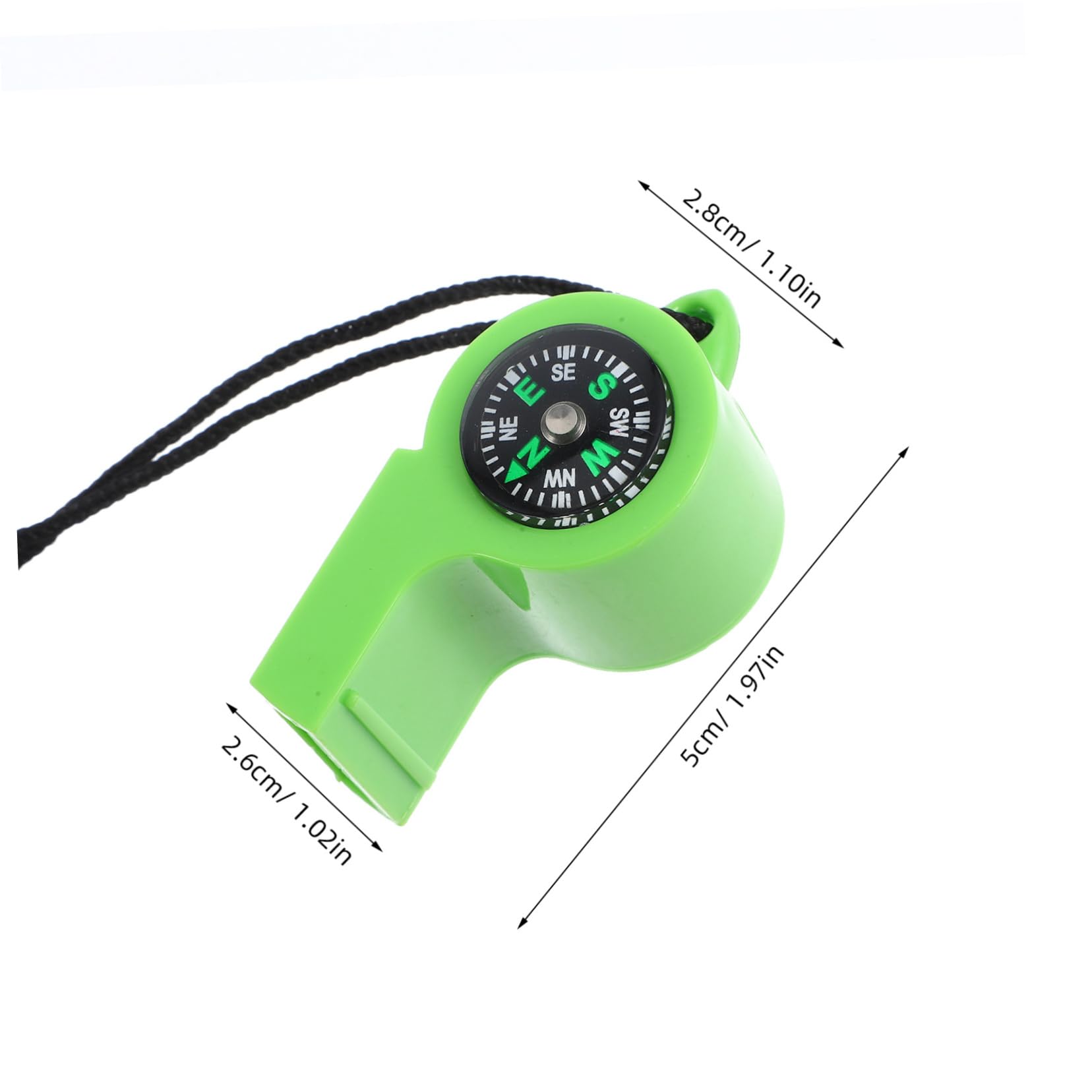 HOLIDYOYO Abs Material Sports Whistle Lanyard 5pcs Referee Whistle for Boys and Girls School Meetings Training