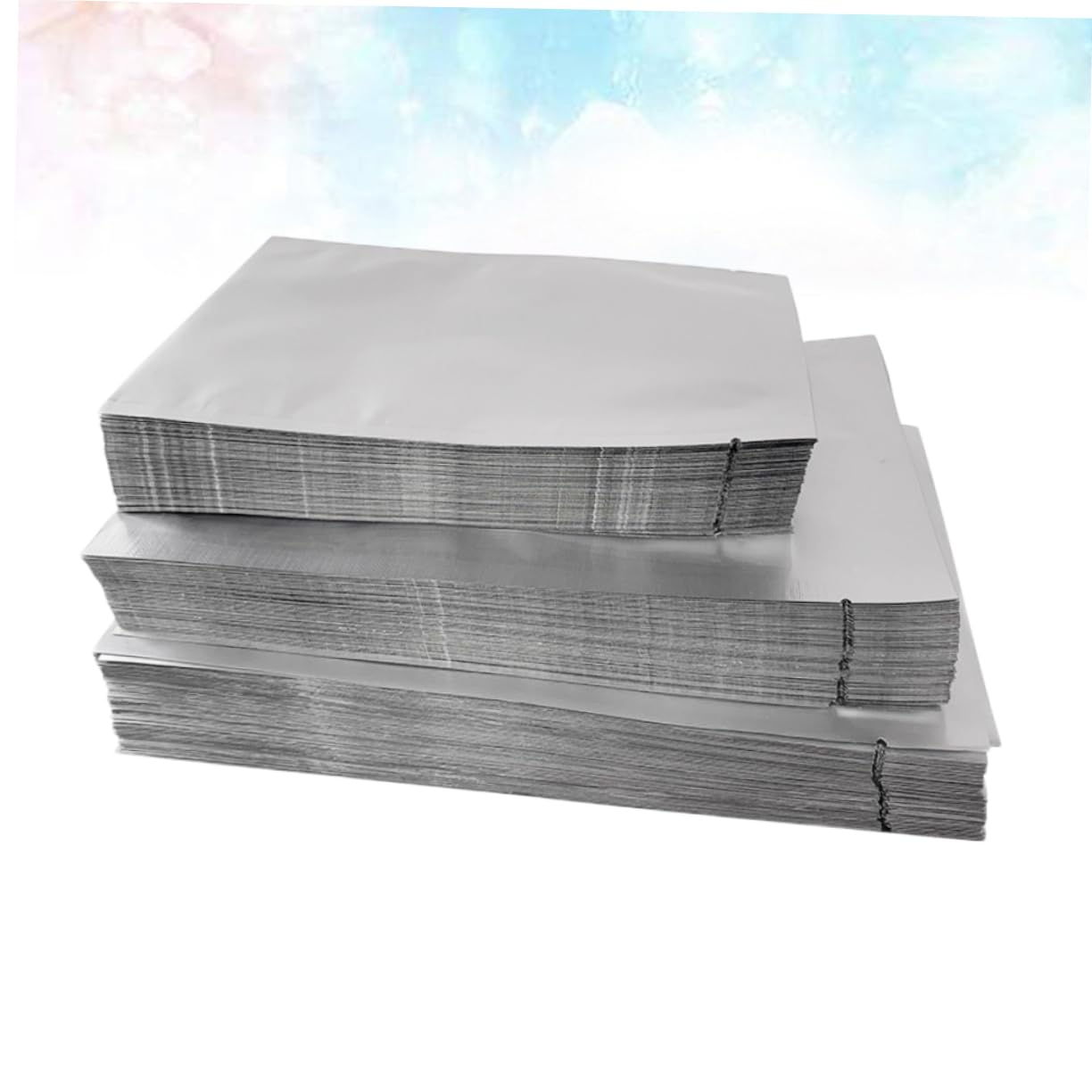 Beavorty 4 Set Di Contenitori Ermetici in Alluminio Riutilizzabili Per Snack Per Caramelle Snack E Tè 100 Pezzi * 4