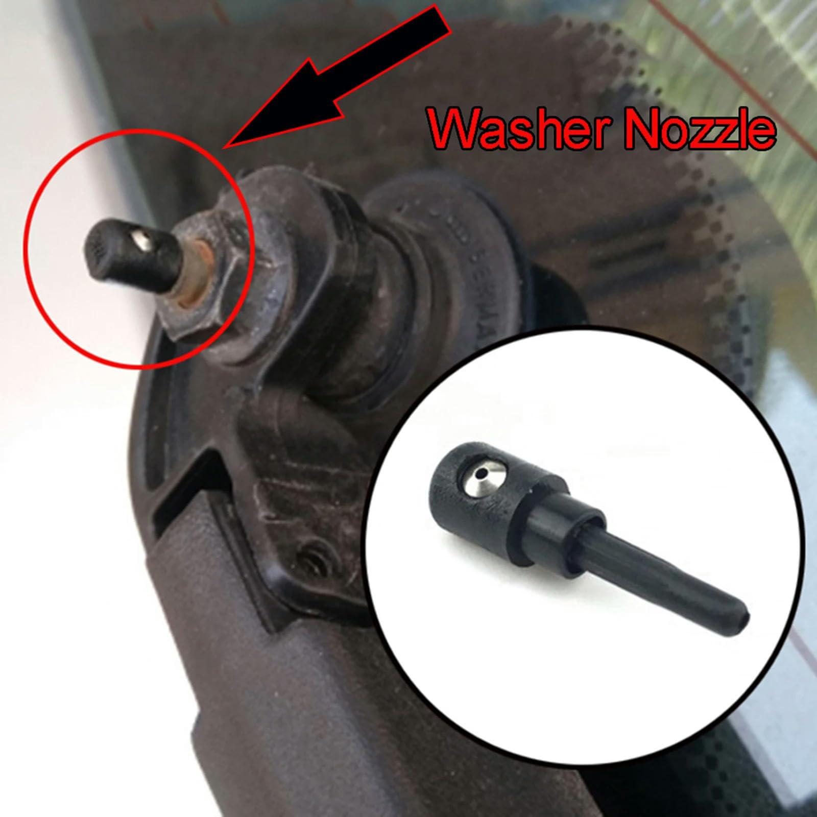 Tergicristallo Tergicristallo Posteriore Ugello Getto lavavetri Portellone Posteriore Finestrino Spingere spruzzatore Acqua per Mini One Cooper S R50 R53 2004-2006