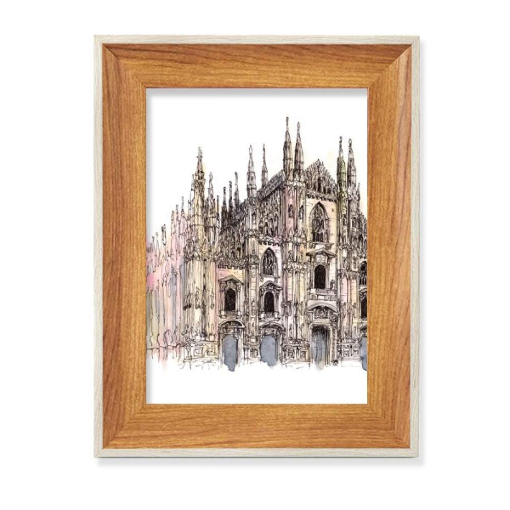 Cadre photo Dôme de Milan en bois pour sublimer votre bureau de salon