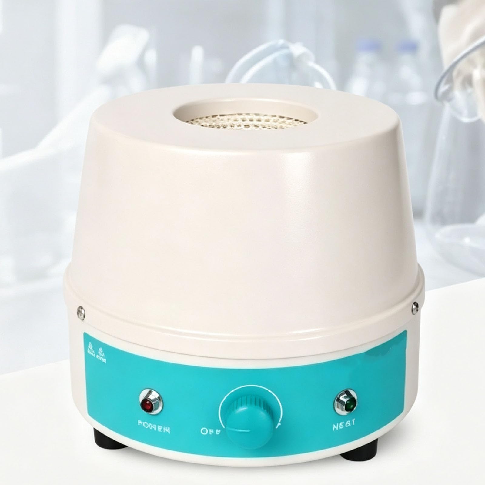 Mantello Riscaldante Da Laboratorio Da 1000 Ml, Mantello Riscaldante Elettrico Con Agitatore, Controllo Della Temperatura Tramite Manopola, Regolazione Continua, Funzionamento Semplice, Per Il
