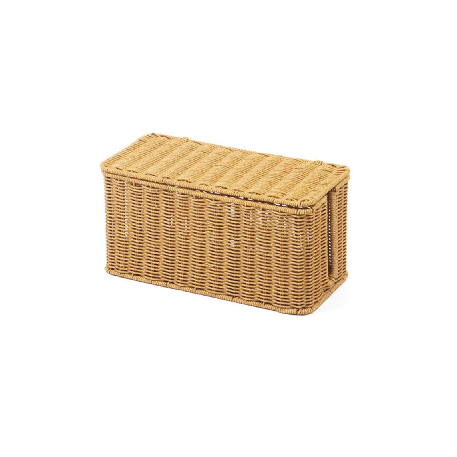 Piceioep Woven Multi Purpose Storage Basket for Electrical Cords with Resistant Features Power Strips Holder Hygroscopic Resistant Cord Box