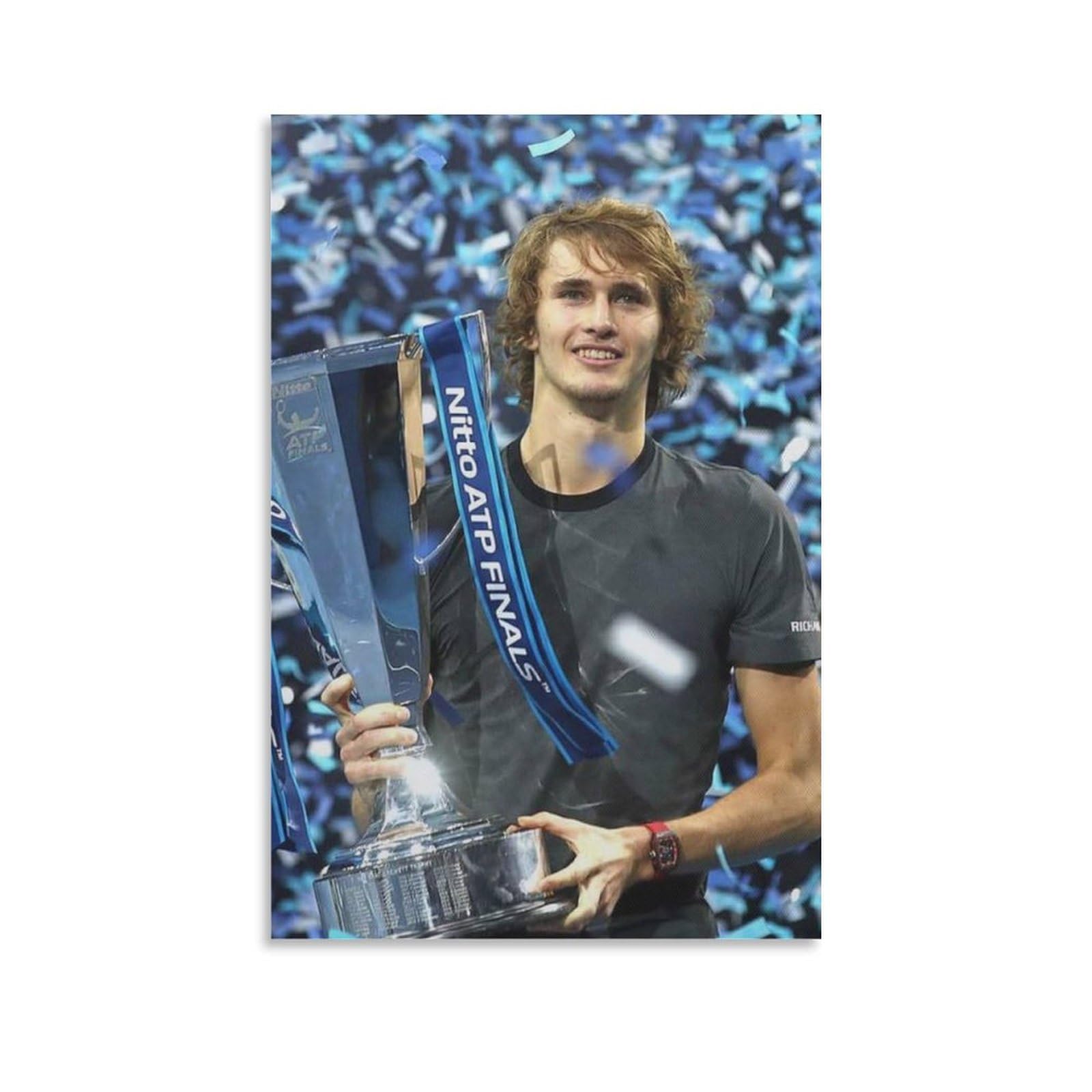 ASUIU Alexander Zverev Canvas Poster Picture Print Wall Art Poster Painting Canvas Posters Artworks Room Aesthetic 20x30inch(50x75cm)