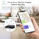 T Teclusive Ultra-Thin Smart Card Wallet Tracker Smart Tag Compatible with Apple Find My Phone iOS only | GPS Location Item Finder Anti-Lost | Wireless Charging & IP68 Waterproof | Built in Buzzer gallery image