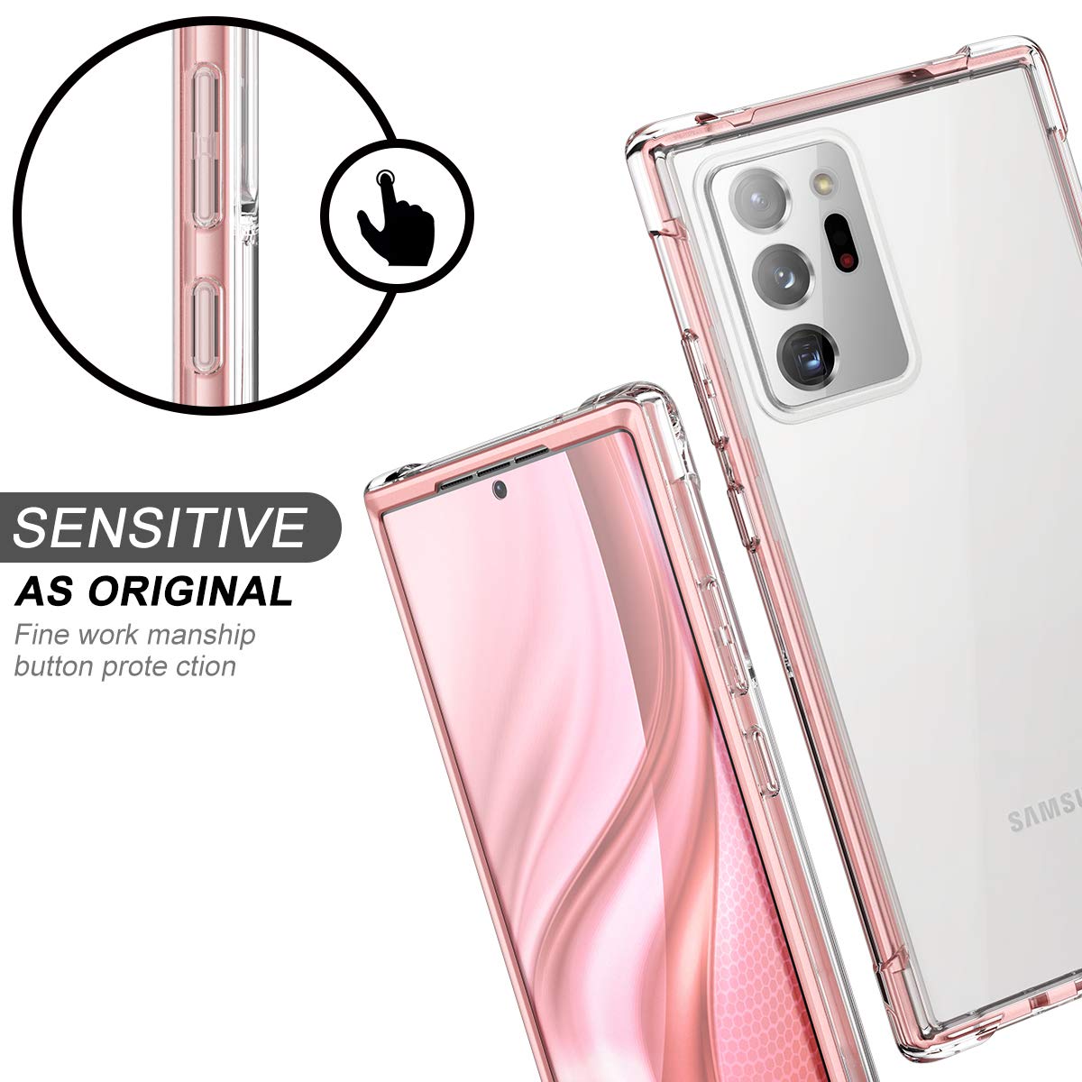 Galaxy Note 20 ultra 5G ローズゴールド クリアケース付き 楽天市場