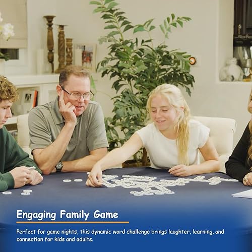 Miniatura 5 de Juego de estrategia de palabras, rompecabezas de palabras para adultos, familia y niños, divertido juego para mayores de 8 años, tamaño de viaje,