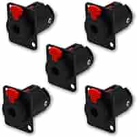 Amazon.com: Czyuntuo 5 Pack Black 1/4 inch jack,1/4-inch