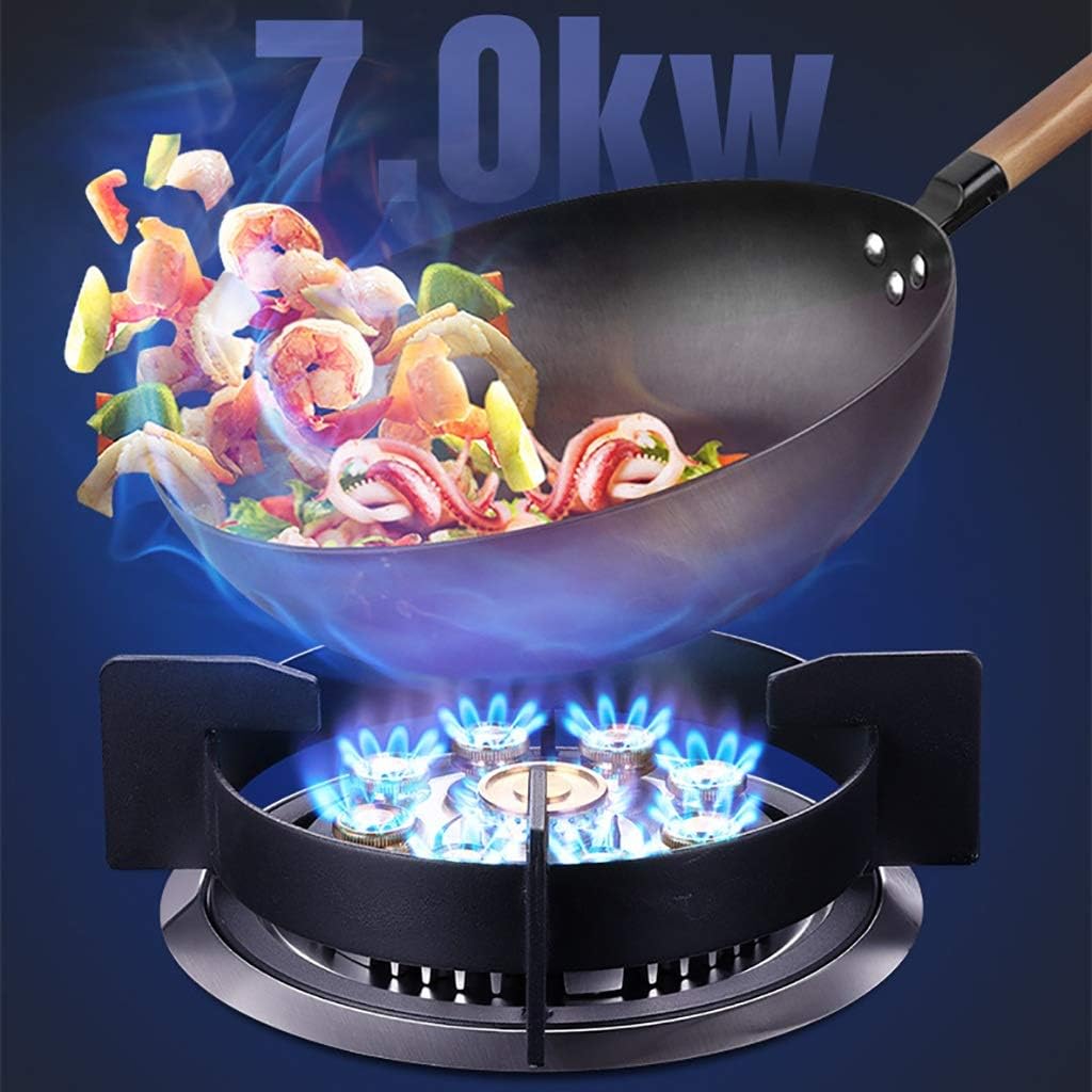 Burner Gas Cooker Stove 5 2Kw Single Built In Hob Black Explosion Proof Tempered Glass Panel(A,LPG)