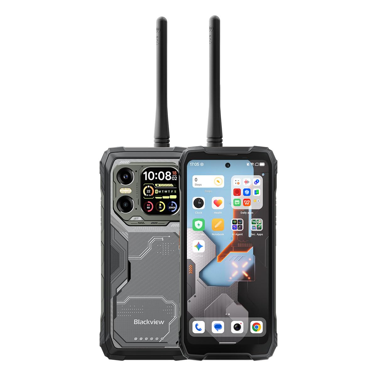 Blackview Xplore 1 Walkie Talkie | 6,78" | 36GB RAM + 256GB (2TB) | Negro | Tablet 5G | Android 15 | 120Hz | 64MP + 50MP + 20MP Night Vision | 20000mAh | Dual SIM | IP68/IP69K | 2 años de garantía