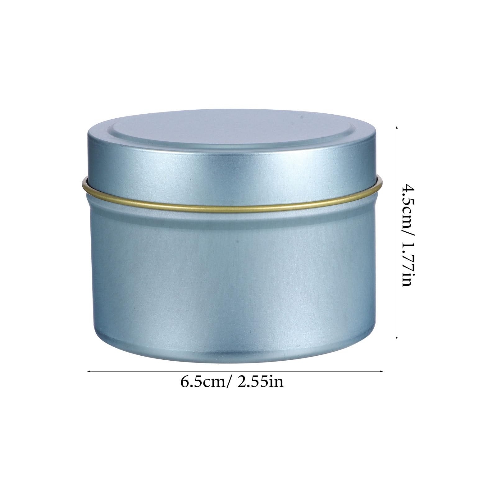24 Stück Duftkerzendosen aus Weißblech 4 Oz mit Deckel Langlebige Selbstgemacht Kerzenbehälter für Aromatherapie Reise Kleiner Metall Kerzenhalter für Individuelle Duftkerzen