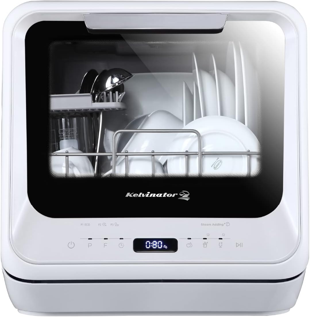 Kelvinator 6 Liter Mini Dishwasher with Touch Control Model No