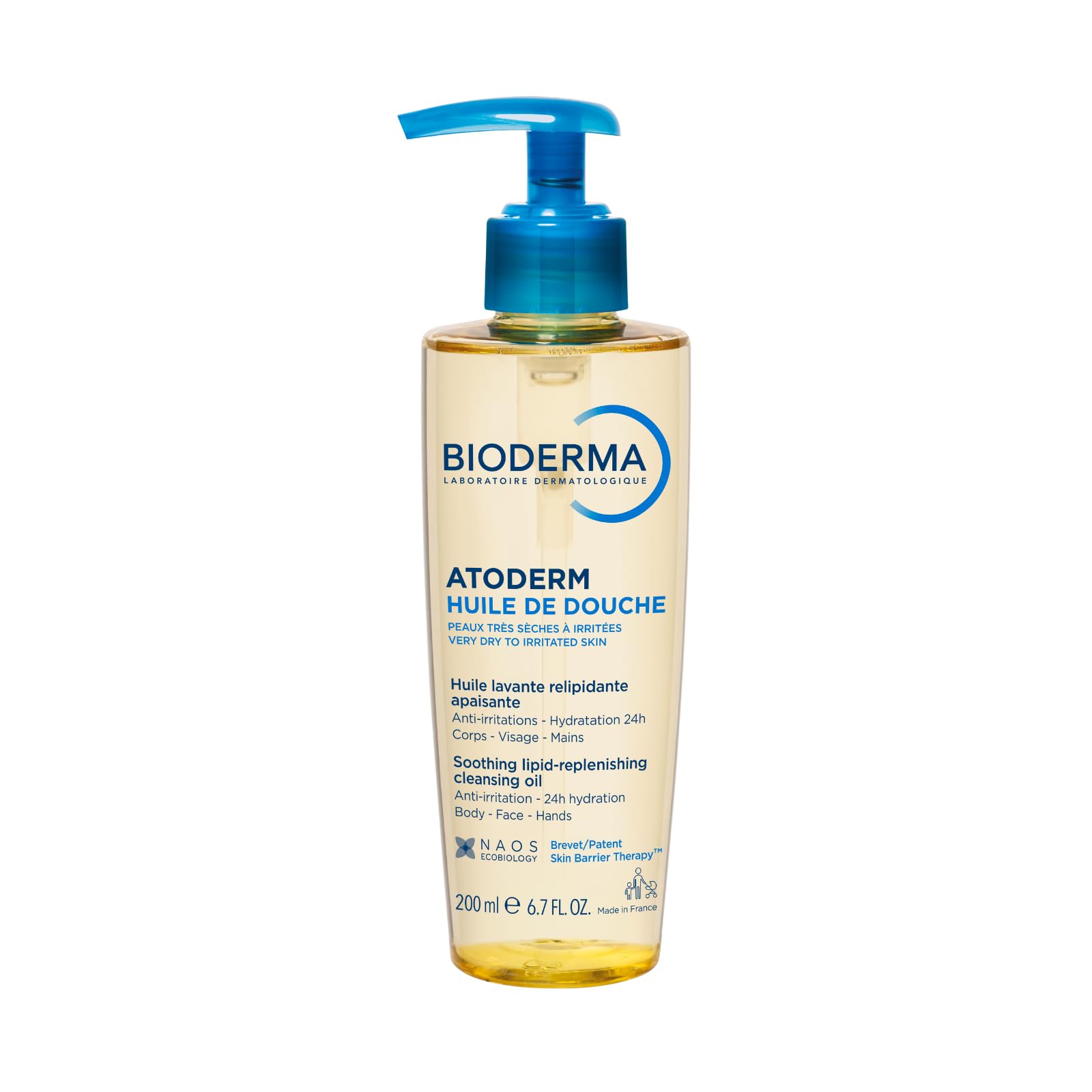 Atoderm - Cleansing Oil For Very Dry Sensitive Skin - Face and Body - Soothes Discomfort - 6.7 Fl Oz (Pack of 1)