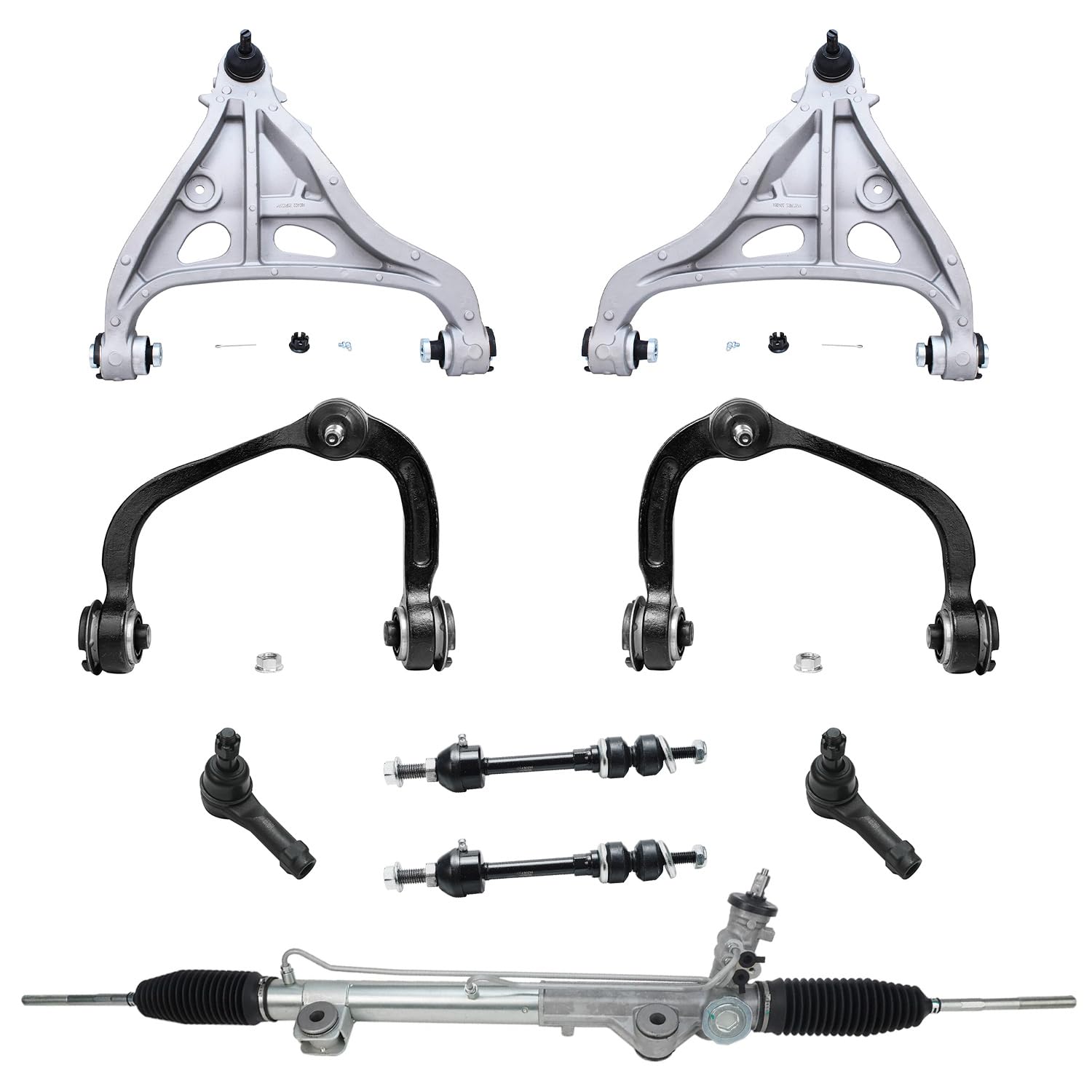Detroit Axle - 4WD Front 9pc Rack &amp; Pinion Kit for 05-08 Ford F-150