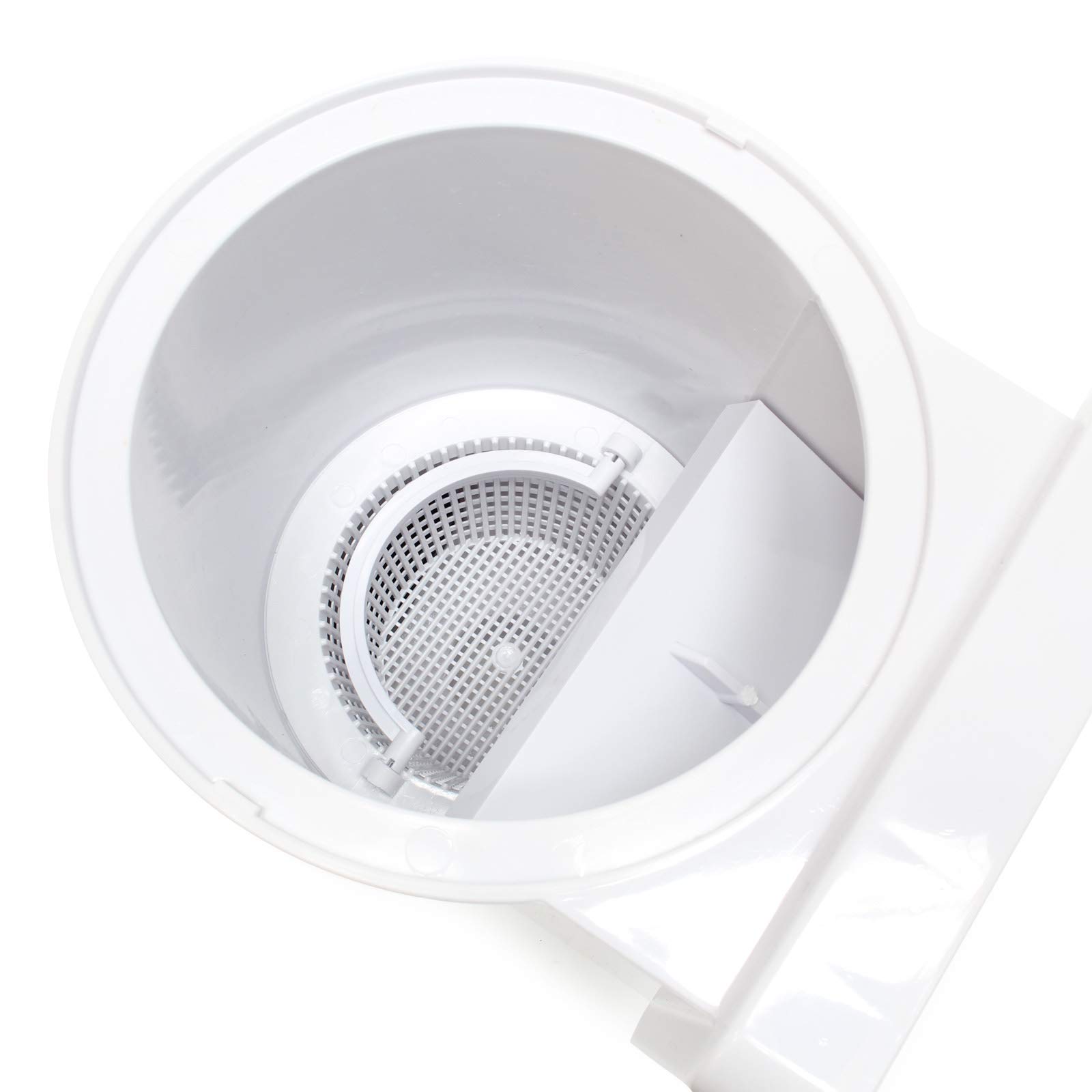 Wiltec Skimmer Set inkl. Einlaufdüse Einbauskimmer mit großem Schmutzfangkorb Oberflächenskimmer