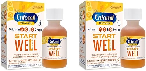 Enfamil Prenatals & Baby Vitamins Tri-Vi-Sol - Gotas multivitamínicas de vitamina A, C y D para bebés, apoya el crecimiento y la salud inmunológica,