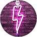 Lightning Bolt Neon Signs Pink Lightning Shape Neon Sign Art Decorative Lights Wall Decor for Christmas,Baby Room Christmas Wedding Party Supplies (Pink neon Lightning)