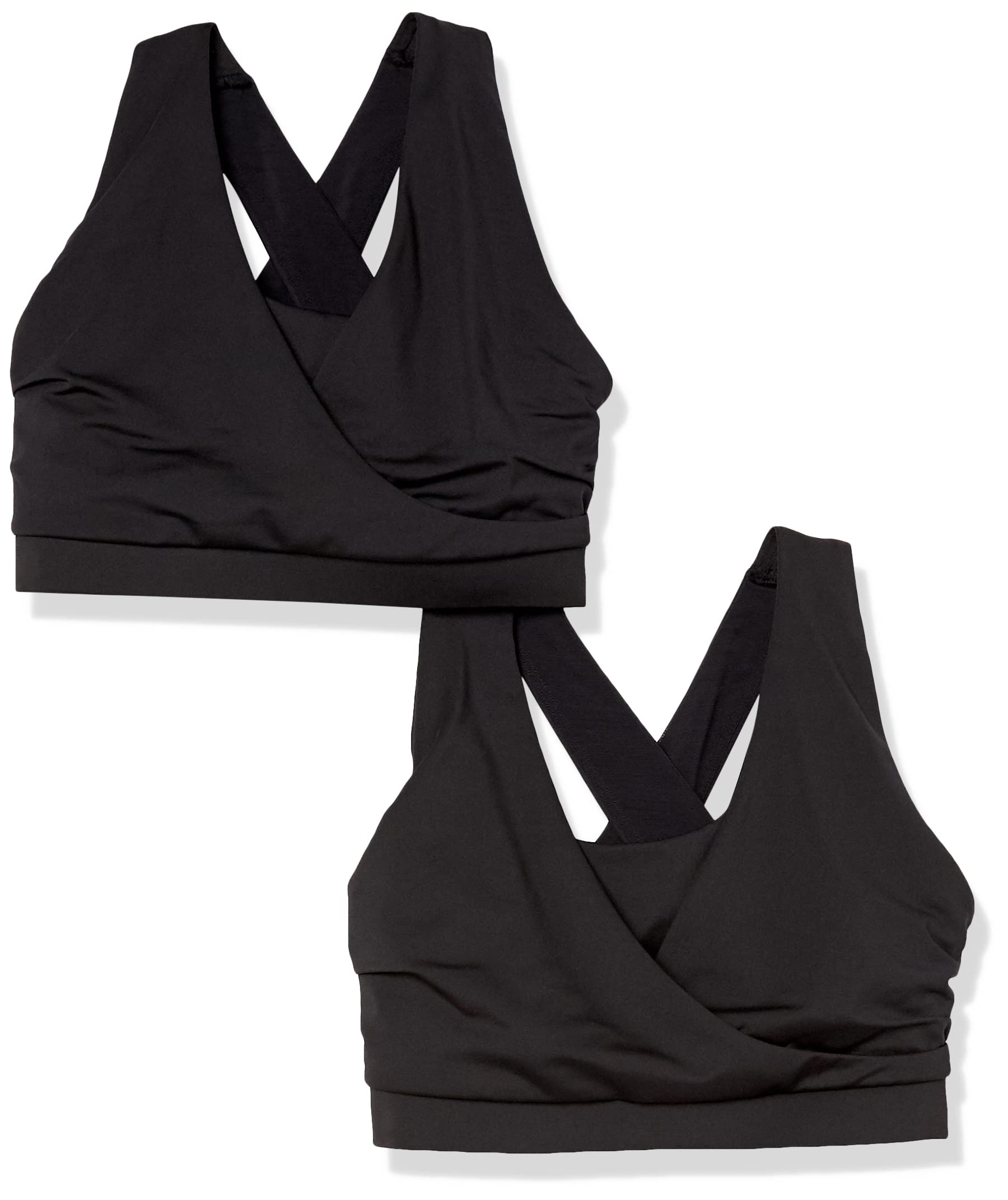 Amazon Essentials Reggiseno Premaman Tecnico Sportivo Elasticizzato Donna, Pacco da 2