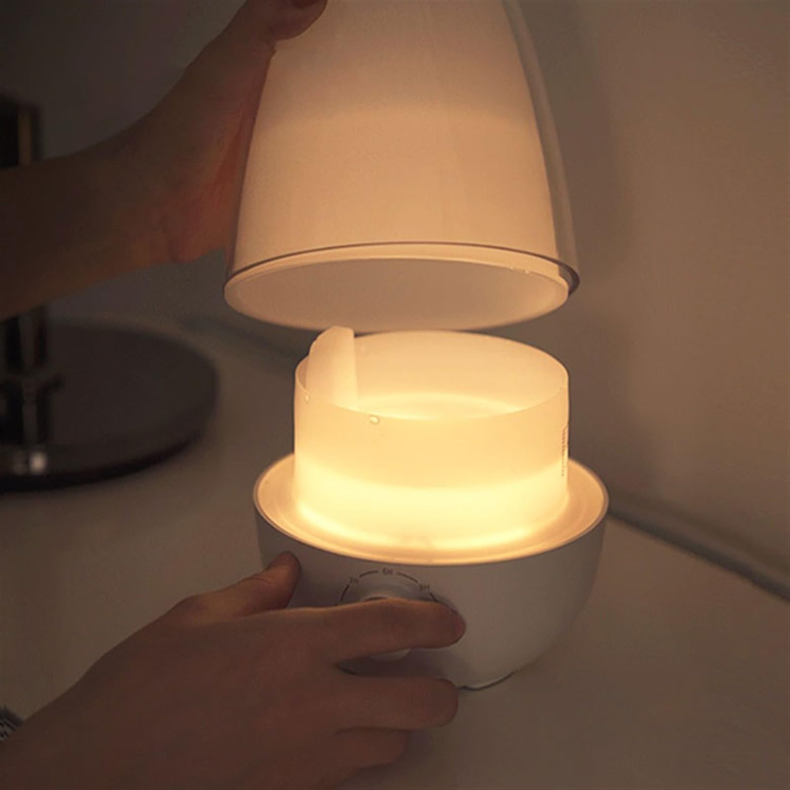 Umidificatore per camera da letto Umidificatore aromatico Casa Camera da letto Nebbia Volume purificazione dell'aria a basso rumore for ufficio Aria condizionata